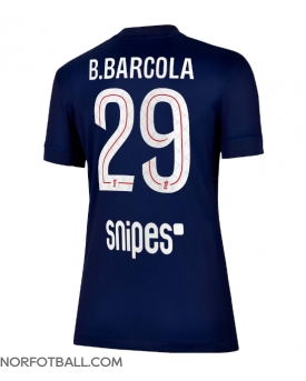 Billige Fotballdrakt Paris Saint-Germain Bradley Barcola #29 Replika Hjemmedrakt Dame 2025-26 Kortermet